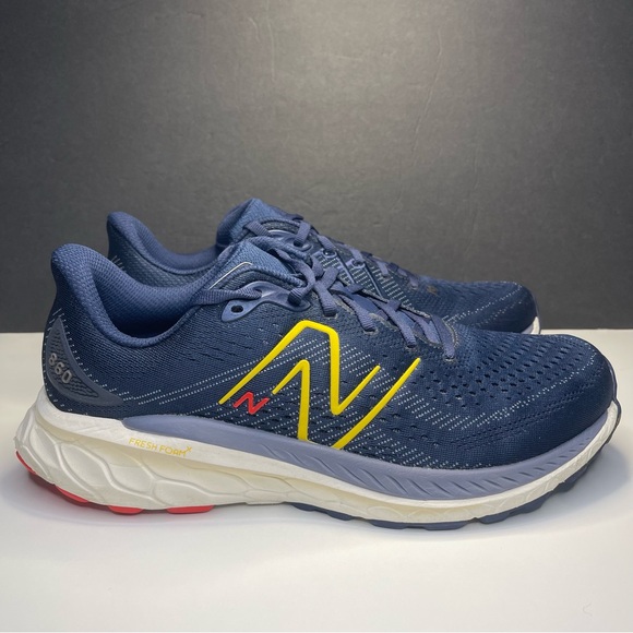 New Balance 860v13 M86013B Blue Orange Men’s Size 11 2E - Picture 3 of 10